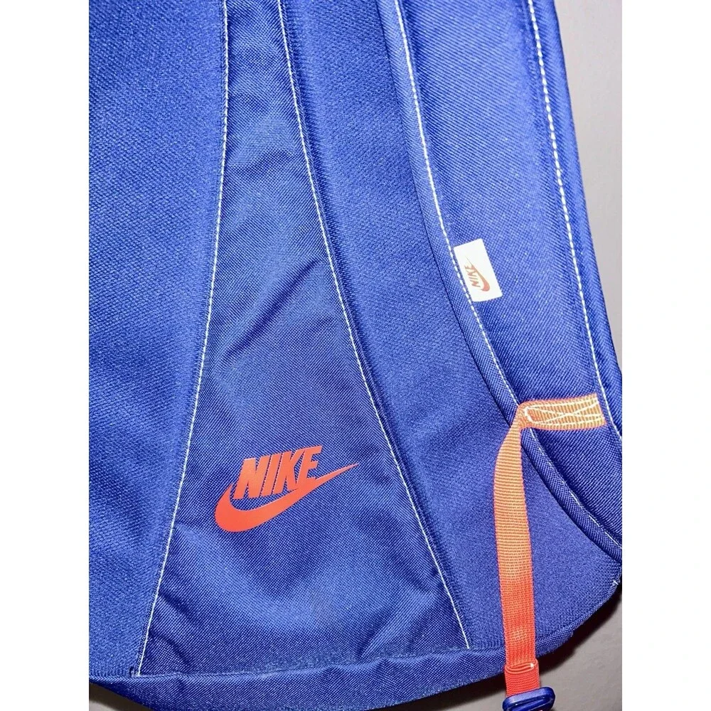 Vtg Nike Hayward Backpack Blue Red School Gym Bag Travel 25 L